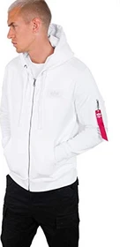 Alpha Industries Back Print Zip Hoodie weiß (Herren)