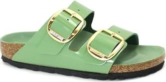 Birkenstock Arizona Big Buckle Naturleder Lack high shine green tea (Damen)
