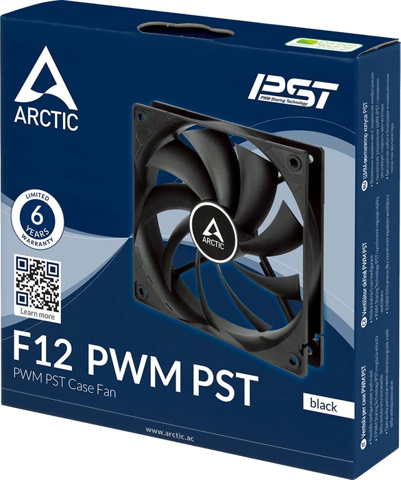 ARCTIC F12 PWM PST schwarz, 120mm