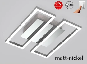 Briloner Frame LED Wand-/Deckenleuchte 14.5W 28cm nickel matt