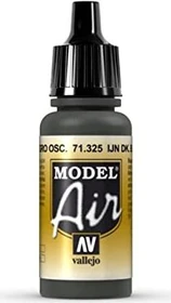 Vallejo Model Air 325 ijn dark black green, 17ml