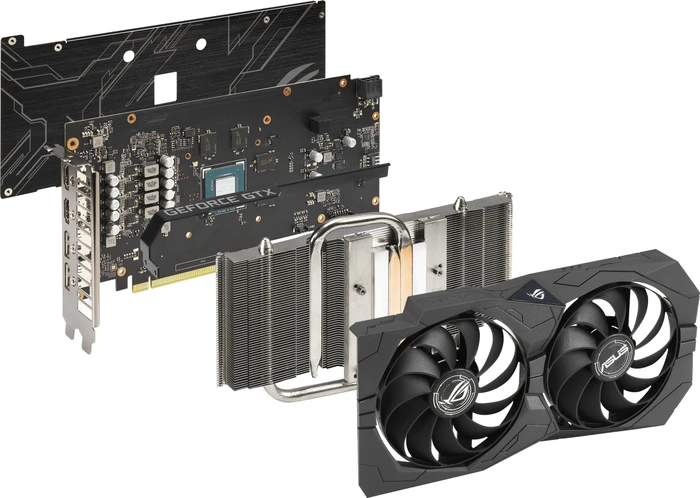 ASUS ROG Strix GeForce GTX 1650 OC, ROG-STRIX-GTX1650-O4GD6-GAMING, 4GB GDDR6, 2x HDMI, 2x DP