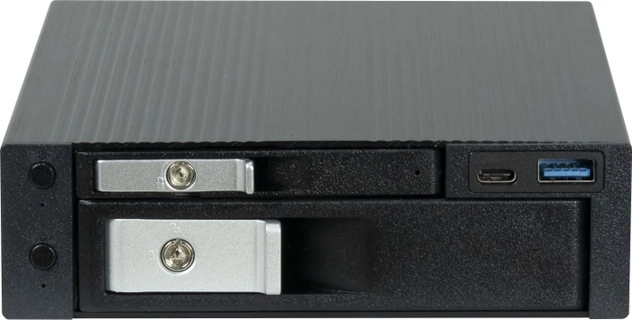 Inter-Tech ST-7227U, 1x 5.25" Wechselrahmen auf 1x 3.5" und 1x 2.5"