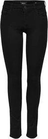 ONLY Skinny Mid Ultimate Jeans black denim (Damen)