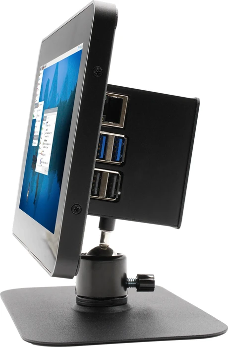 KKSB Gehäuse für Raspberry Pi 5, inkl. Display Stand, schwarz