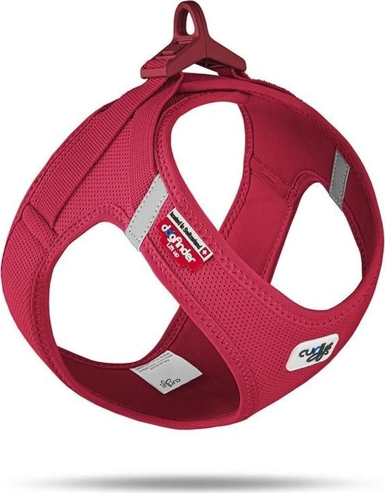 curli Vest Harness Schnalle Air-Mesh, XS, rot
