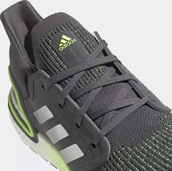 adidas Ultraboost 20 grey five/silver metallic/signal green (Herren)