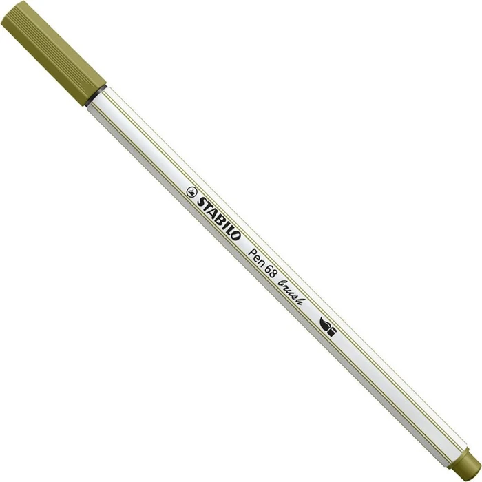 STABILO Pen 68 brush schlammgrün