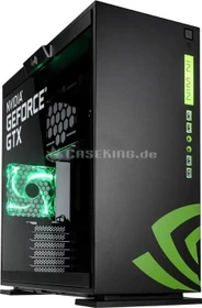 In Win 303 NVIDIA Edition schwarz, Glasfenster