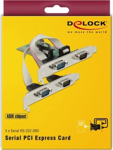 DeLOCK 4x seriell, PCIe x1
