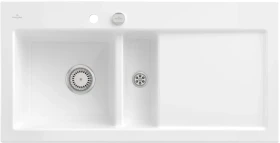 Villeroy & Boch Subway 60 Einbau Becken links mit Ablauffernbedienung weiß alpin