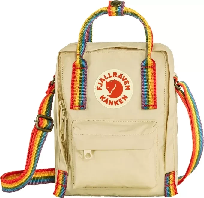 Fjällräven Kanken Rainbow Sling Umhängetasche light oak/rainbow pattern