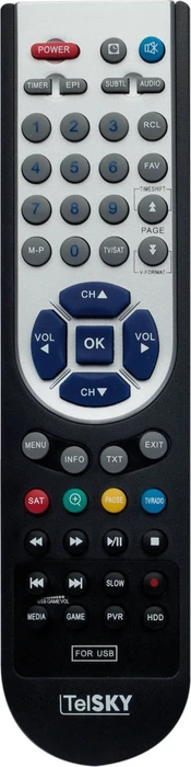 Telestar Fernbedienung für TelSKY S 220 HD, S 230 HD und S 300 HD