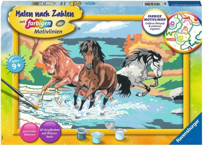 Ravensburger Malen nach Zahlen Stolze Wildpferde