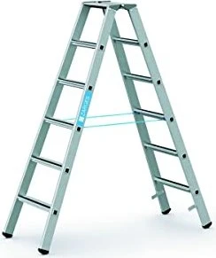 Zarges Saferstep B Alu gebördelt 2-tlg. Stehleiter, 2x 6 Stufen