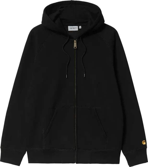 Carhartt Hooded Chase Jacket Hoodie schwarz/gold (Herren)