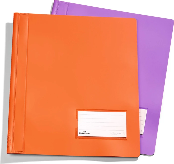 Durable Duralux Transluzent Schnellhefter, A4, rot/transparent