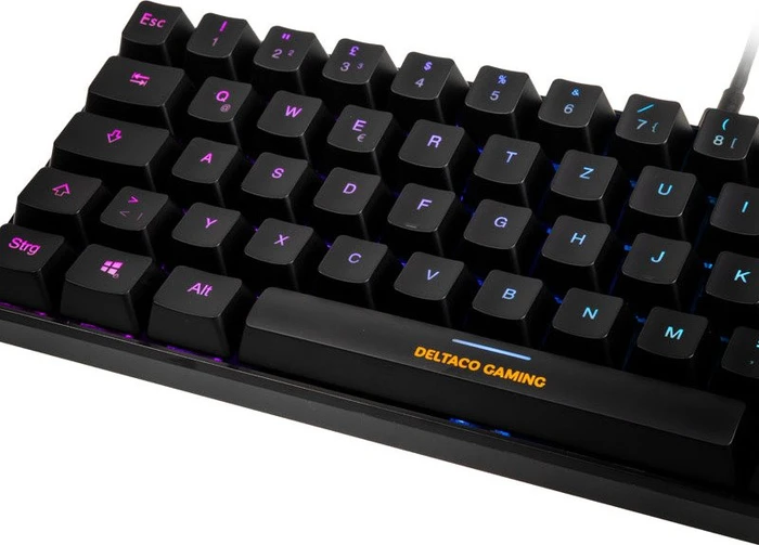 Deltaco Gaming Mini Mechanical 60% Layout, Content RED, USB, DE