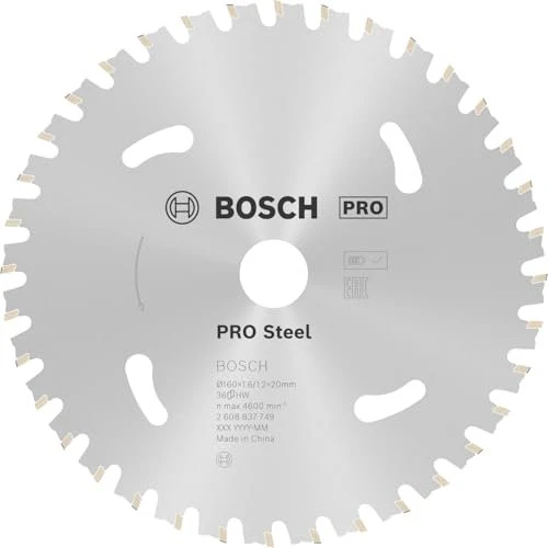 Bosch Professional Standard for Steel Kreissägeblatt 36Z, 160x1.2x20mm, 1 Stück