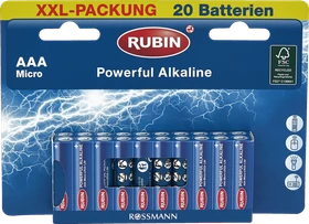 Rubin Powerful Alkaline Micro AAA, 20er-Pack