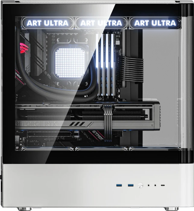 DarkFlash HM1 White, Glasfenster