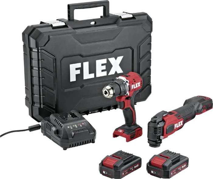 Flex DD LD+MT 18-ECTC/2.5 Maschinenset inkl. Koffer