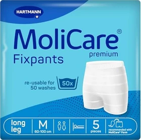 Hartmann MoliCare Premium Fixpants long leg Fixierhose Größe M, 5 Stück