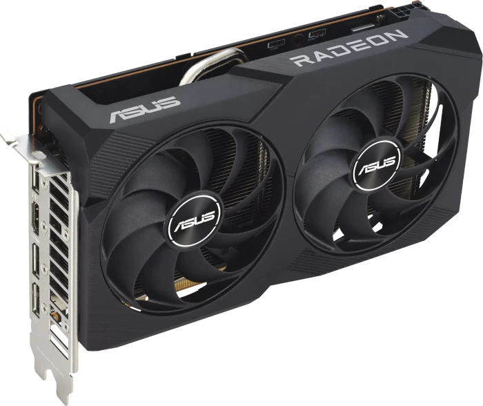 ASUS Dual Radeon RX 7600 OC V2, DUAL-RX7600-O8G-V2, 8GB GDDR6, HDMI, 3x DP