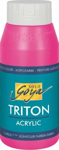 Kreul Solo Goya Triton Acrylic Acrylfarbe, violettrot, 750ml (17042)