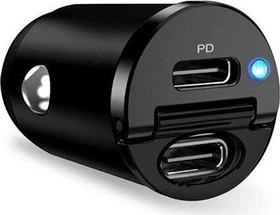 Puro Mini Car Charger USB-C 30W schwarz