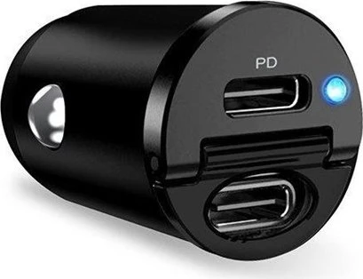 Puro Mini Car Charger USB-C 30W schwarz