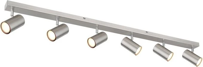 Globo Robby Spot 6-flammig nickel