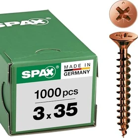 Spax brüniert C1A 4CUT PZ1 Universalschraube, 3x35mm, 1000 Stück