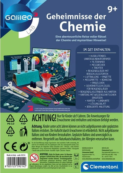 Clementoni Galileo Geheimnisse der Chemie