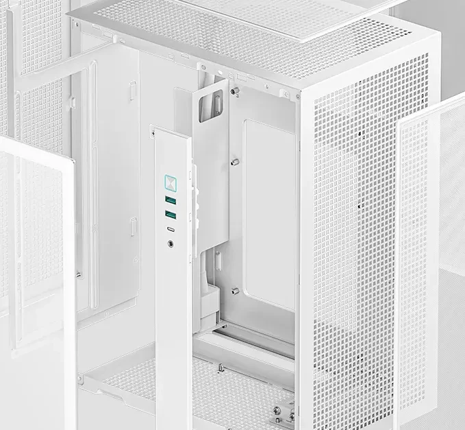 DeepCool CH170 Plus WH, weiß, Glasfenster