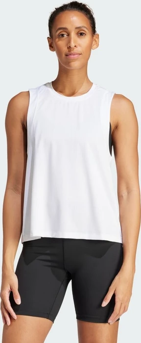adidas Studio Funktionsshirt ärmellos white/grey two (Damen)