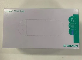 B.Braun Vasco Nitril Einweghandschuhe M blau, 150 Stück
