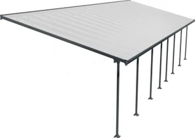Palram Canopia Feria Terrassenüberdachung 1212x385cm grau