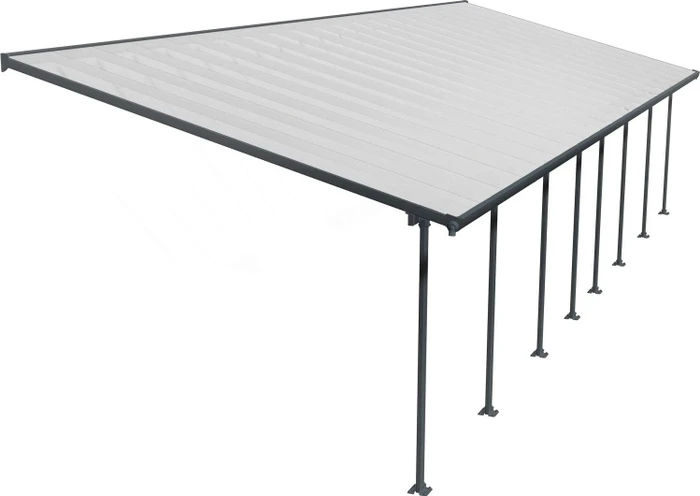 Palram Canopia Feria Terrassenüberdachung 1212x385cm grau