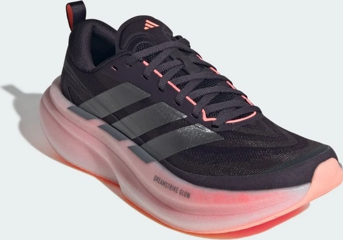 adidas Supernova Glide aurora black/iron metallic/acid red (Damen)