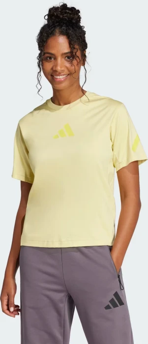 adidas Z.N.E. T-Shirt kurzarm powder yellow (Damen)