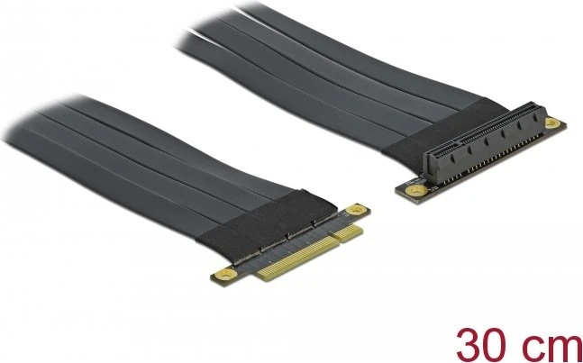 DeLOCK Riser Karte, gewinkelt, PCIe 3.0, 300mm