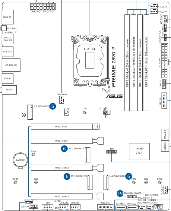 ASUS Prime Z890-P (Intel 1851)