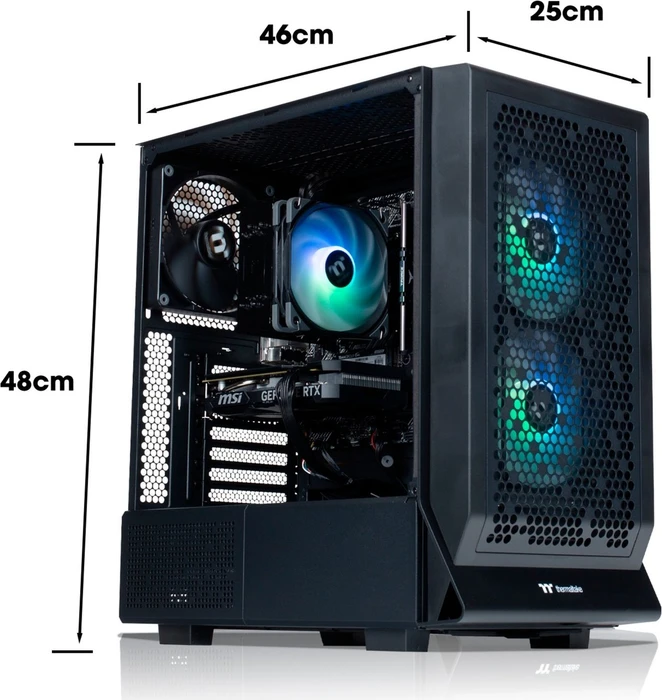 Thermaltake Toughline Air C300A, Ryzen 5 5600X, 16GB RAM, 1TB SSD, GeForce RTX 4060