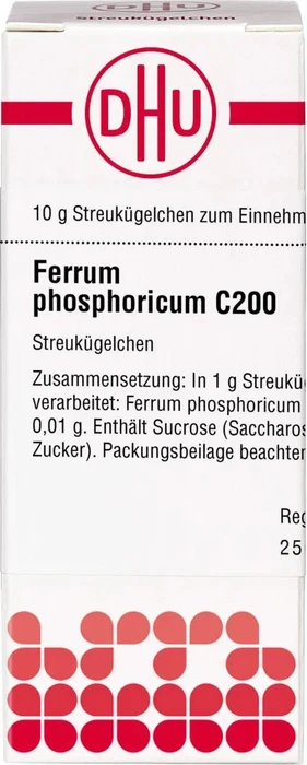 DHU Ferrum Phosphoricum C200 Globuli, 10g