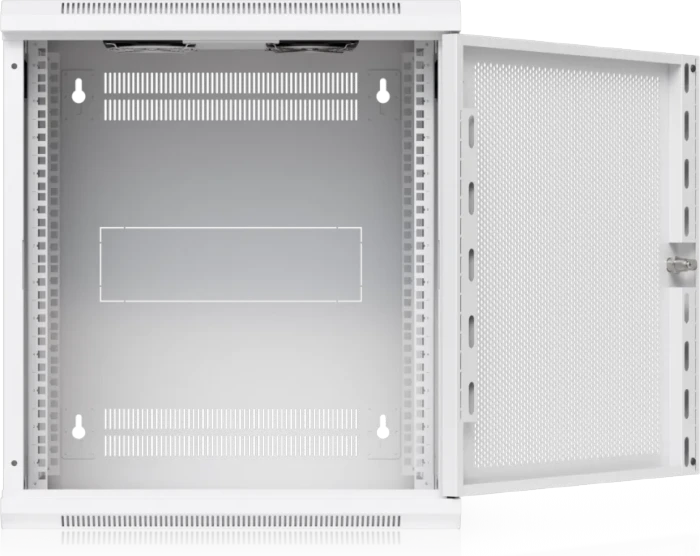 Ubiquiti 12U Rack Cabinet, 19" Wandgehäuse 12HE, Gitternetztür, weiß, 450mm tief