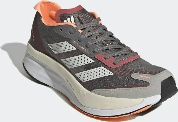 adidas Adizero Boston 11 grey four/zero metalic/beam orange (Damen)