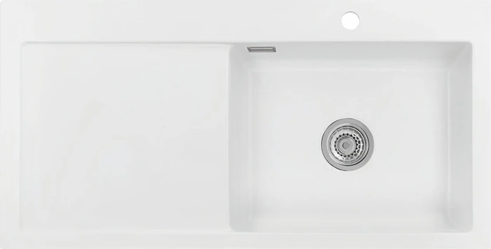 systemceram Mera 100 SL Einbau Becken rechts polar