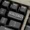 Zomoplus Keycap YOU DIED, Aluminium, silber/schwarz, 1 Taste Vorschaubild