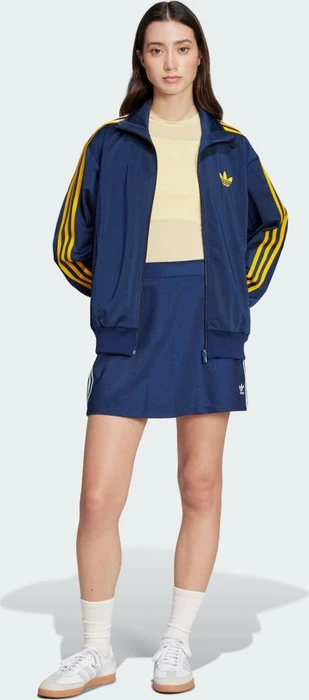adidas Adicolor Classics Loose Firebird Originals Trainingsjacke night indigo/crew yellow (Damen)